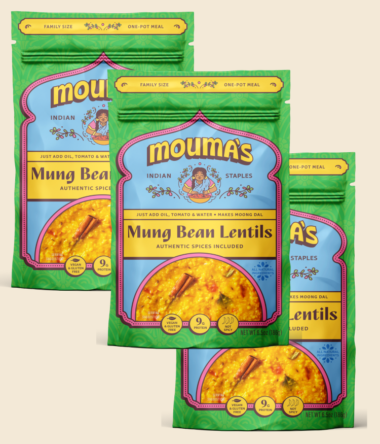 Mung Bean Lentils - Moong Dal - 3 Pack