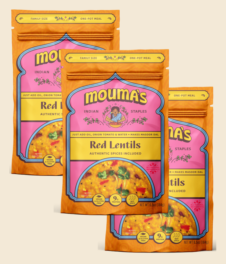 Red Lentils - Masoor Dal - 3 Pack